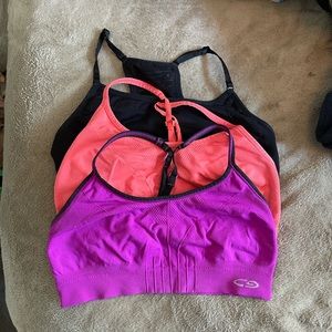 Lot of 3 sports bras